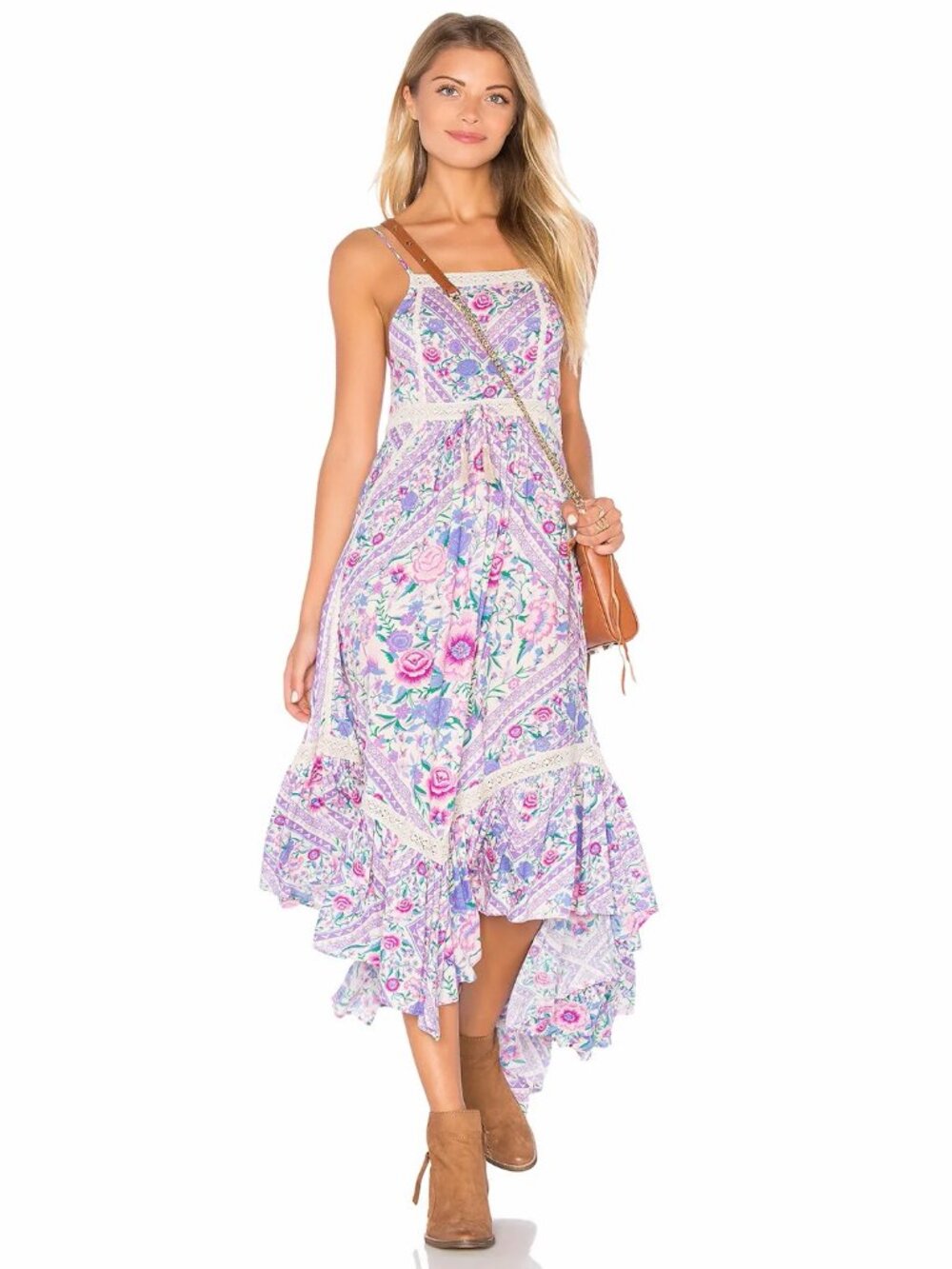 Spell & the Gypsy Collective Babushka Midi Dress Lavender Size XS